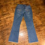 Frye & Co flared raw hem trendy hippy multi button fly jeans Photo 4