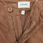 frame denim Frame Women's Brown Washed Latte Relaxed-Fit-Utility Pants Size‎ 27 Photo 6