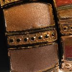 Elegant Gold Tone and Multicolor Stretchy Boho Chunky Bracelets Photo 2