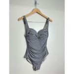 Bond Eye Swimsuit Womens Australia Shaping Striped One Piece Swimwear Size 8 White Photo 2