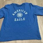 American Eagle Outfitters Blue Graphic Tee Photo 0