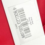 MICHEL LAPERLE Red Tie Shoulder Straps Front Split Back Lace Up Dress, Size 4 Photo 3