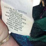 Vtg 1980s Lucie Ann II Floral Nighty Negligee Slip Nightgown Intimate Sleepwear Black Photo 11