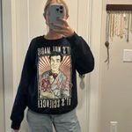 Gildan Bill Nye the Science Guy Women’s Navy Blue Crewneck Sweatshirt Size Small Photo 6