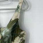 Vtg Y2K R&K Originals Babydoll Midi Dress 10 Cottage Floral Satin Ruched Flowy Green Photo 10