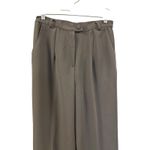 Vintage Kiss Me Women's Trousers Medium Sage Green Pleated Wide Leg Photo 1