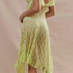 Urban Outfitters Kimchi Lime Chiara Sheer Lace Midi Dress Photo 2