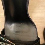 Pretty Little Thing  Black Satin Rhinestone Bow Sexy Stilettos Womens Size 9 Photo 4