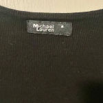 Michael Lauren  Tyrone Crop‎ Top in Black size Medium Photo 5