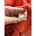 Anthropologie Moth Orange Boiled Wool Hooded Cowl Neck Coat Womens Size XS Orange Photo 1