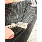 Alice + Olivia NWT  High Rise Cutout Knit Pencil Cut Midi Skirt Black Women's M Photo 6