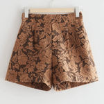 & Other Stories & OTHER STORIES Paris Atelier Jacquard Shorts Size 4 Photo 0
