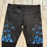 Alo Yoga  women's S Goddess Gypset Ribbed Glossy Butterfly Activewear leggings Photo 5