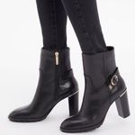 Tommy Hilfiger High Heel Leather Boots with Gold Hardware, Great condition!! Photo 0