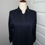 Chico's Chico’s No-Iron Chic Stretch Hidden Button Down Long Sleeve Shirt Dress Size 2/L/12 Photo 1