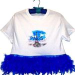 Custom Reworked Crop Feather Graphic PARIS T Photo 0