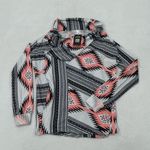 Myobe Aztec Southwest Print Open Front Waterfall Lightweight Cardigan Women’s XL Pink Photo 0