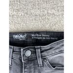 Mossimo Womens Jeans Size‎ 00 Gray Denim Mid Rise Skinny Stretch Released Hem Photo 3