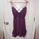 Free People  Adella Dress Women's Large Purple Photo 1