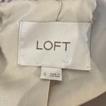 Ann Taylor LOFT Lilac Wool Blend Pea Coat Jacket Herringbone Asymmetric Zip Pockets Small Photo 9