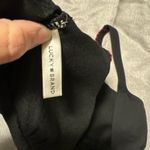 Lucky Brand Black One Piece Swimsuit with Pink and Green Stitching Photo 2