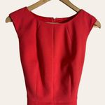 Liz Claiborne Teaberry Pink Sleeveless Flounce Flared Hem Belted Dress Size 12 Photo 2