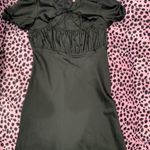 Sugar Thrillz Black Satin Style Midi Dress Photo 0