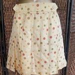 34” Waist//Vintage Y2K Silk Polka Dot Pleated Mini Skirt Size M Photo 0