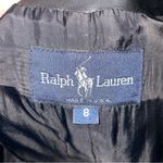 Ralph Lauren Vintage Leather Midi Dress Women Size 8 Black Quiet Luxury Mob Wife Photo 11