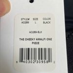 ANDIE ‎ The Cheeky Amalfi One Piece Swimsuit Black size Large NWT Photo 4