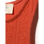 Everly  Orange Fit Flare Sleeveless Knit Skater Dress S Spring Casual Fairy Boho Photo 4