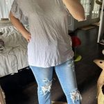 Aerie Women’s Extra Small Grey Bell Sleeve Short Sleeve Just Add Leggings Top Photo 0