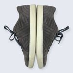 Aetrex  Gray Quilted Suede Lace Up White Sole Arch Support Orthopedic Sneaker 7.5 Photo 5