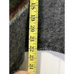 Vintage Indian Arts Poncho Wrap Wool Gray Green Red Yellow Stripe Black Ecuador Photo 3