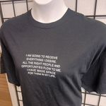We’re not really strangers Affirmations Tee, Black, 2xL Gray Size XXL Photo 1