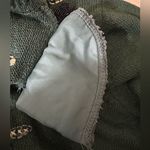 Vintage Beaded Floral Knit Sweater Green Embroidered Pullover‎ small Photo 11