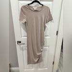 Treasure & Bond   Beige Short Sleeve Dress NWT Photo 2