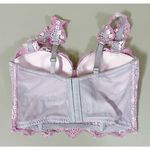 Victoria's Secret Victoria’s Secret Purple Lavender Pastel Floral Lace Fairy Bustier Corset Bra Bralette Brassiere Lingerie Size 32D 🪻 Photo 1