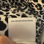 Jones New York  Black and White Leopard Print Button Down Shirt Photo 6