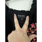 Poof! Black Boho Colorful Embroidered Tunic Mini Dress  Size Medium Peasant Resort Photo 7