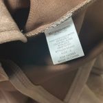 Suede look bodycon midi dress taupe size small Brown Photo 4