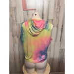 H&M  Tie Dye Sleeveless Hoodie Crop Top XL Photo 6