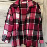Boutique Pink And Black Flannel Multiple Size M Photo 0