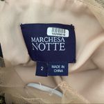 Marchesa Norte Golden Crest Lace Black Dress size 2 flawed Photo 7
