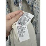 American Eagle Ruffle Floral Midi Dress Women Large White Blue Cottage Peasant Photo 5