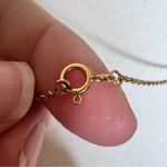 14k Gold 1/20 Filled Necklace Filigree Pendant W/ Pink Stone Ornate Delicate Photo 7