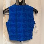 Juicy Couture Medium  Royal Blue V-Neck Sleeveless Crop Tank Photo 5