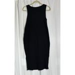 Athleta New GAP Maternity Black Rib Knit Midi Tank Dress Sizez Large Photo 1
