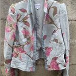 Armani Collezioni Vintage Floral Blazer Size 8 Dusty Blue and Rose colored Photo 2
