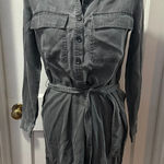 Gap Grey Denim Look Long Sleeve Dress with Belt in SP Photo 0